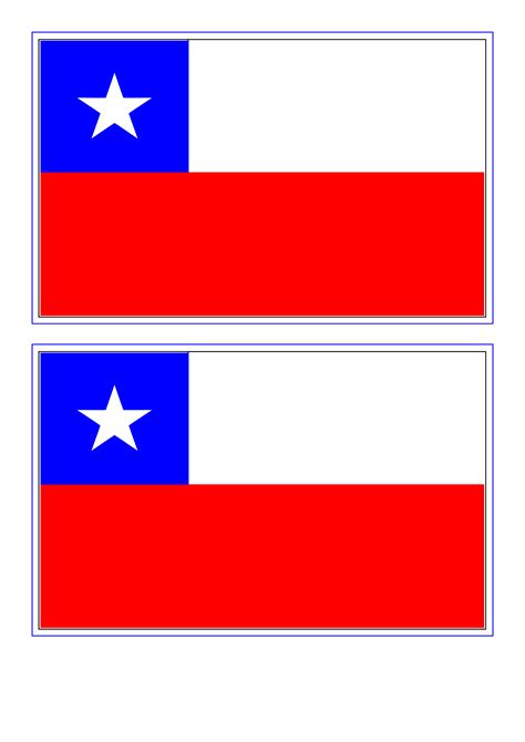 Printable Chile Flag